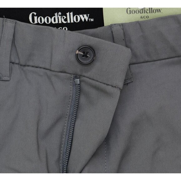 NWT Goodfellow & Co Slim Fit Tech Chino Pants 87607100 Thundering Gray 30x32 - Picture 8 of 9